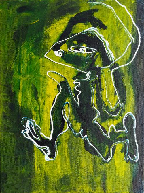  shadow girl | 30 x 40cm